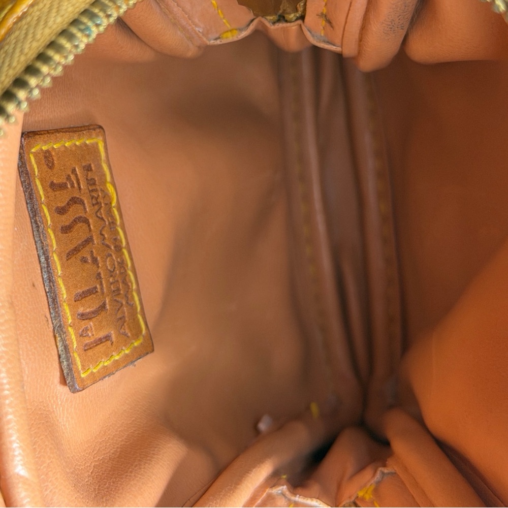 Alviero Martini 1A Classe Italy Leather Geo World Map Crossbody Zip Mini Bag - Picture 13 of 15